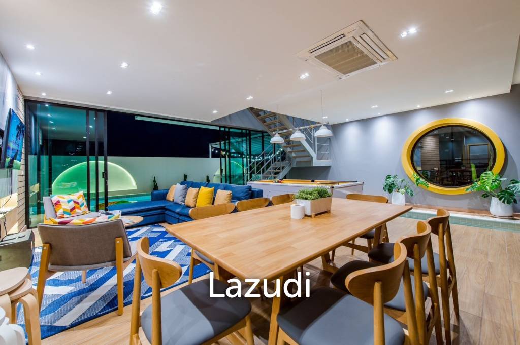 2-Storey Modern Pool Villa with slide in Leleaf Valley Hua Hin