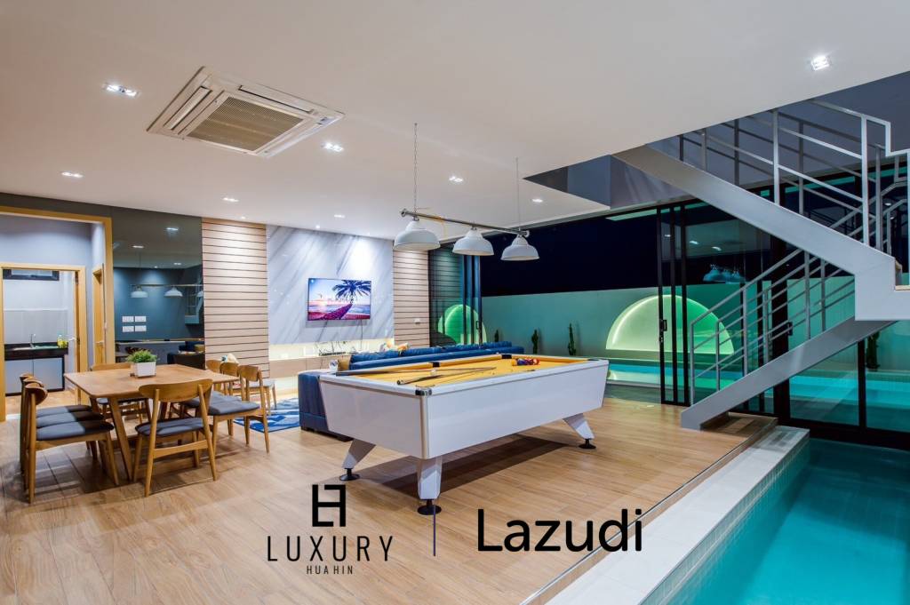 2-Storey Modern Pool Villa with slide in Leleaf Valley Hua Hin