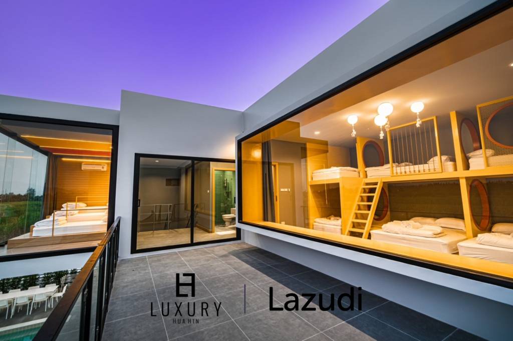 2-Storey Modern Pool Villa with slide in Leleaf Valley Hua Hin