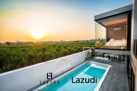 2-Storey Modern Pool Villa with slide in Leleaf Valley Hua Hin