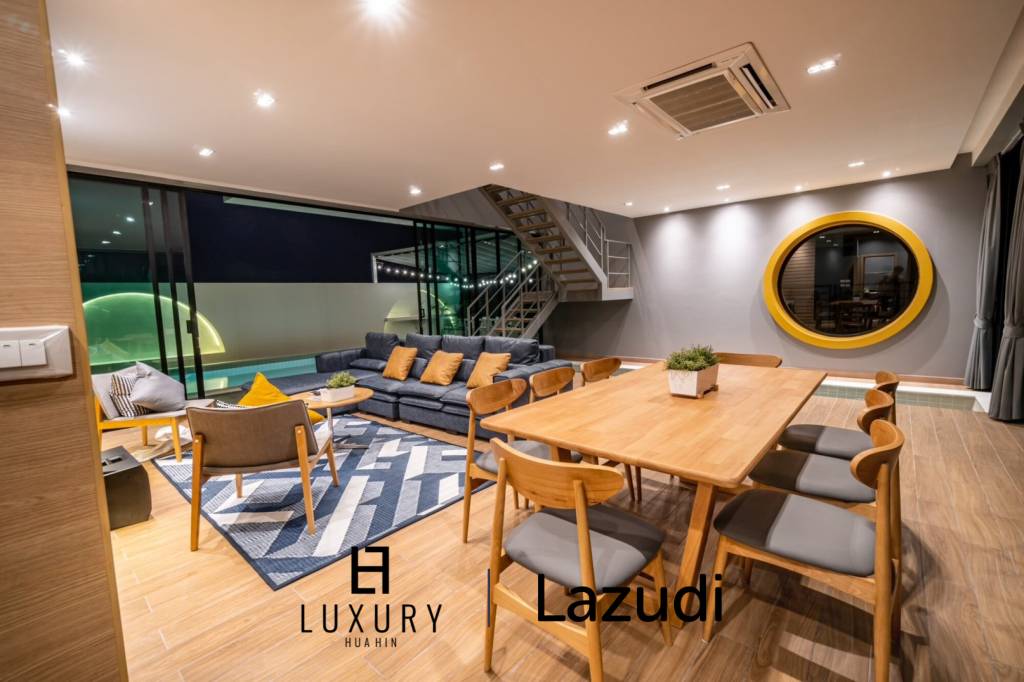 2-Storey Modern Pool Villa with slide in Leleaf Valley Hua Hin