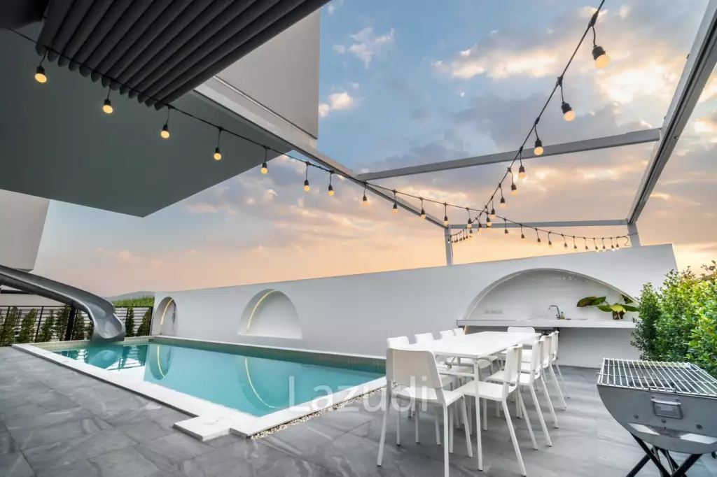 2-Storey Modern Pool Villa with slide in Leleaf Valley Hua Hin