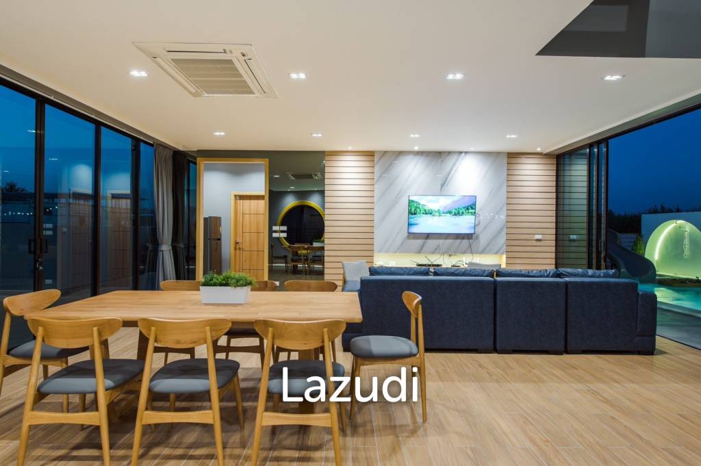 2-Storey Modern Pool Villa with slide in Leleaf Valley Hua Hin