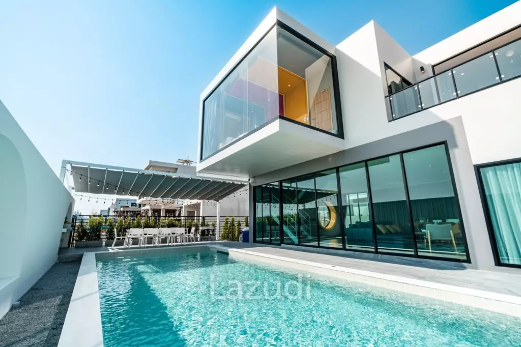 2-Storey Modern Pool Villa with slide in Leleaf Valley Hua Hin