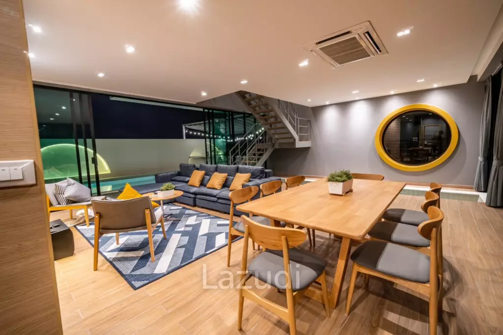 2-Storey Modern Pool Villa with slide in Leleaf Valley Hua Hin