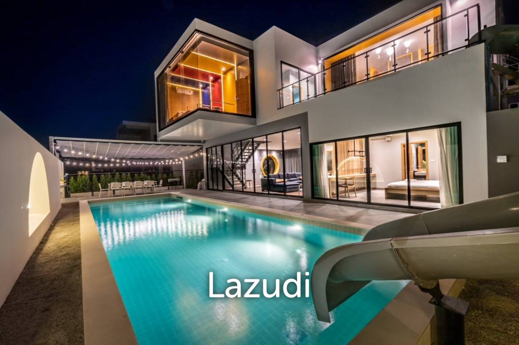 2-Storey Modern Pool Villa with slide in Leleaf Valley Hua Hin