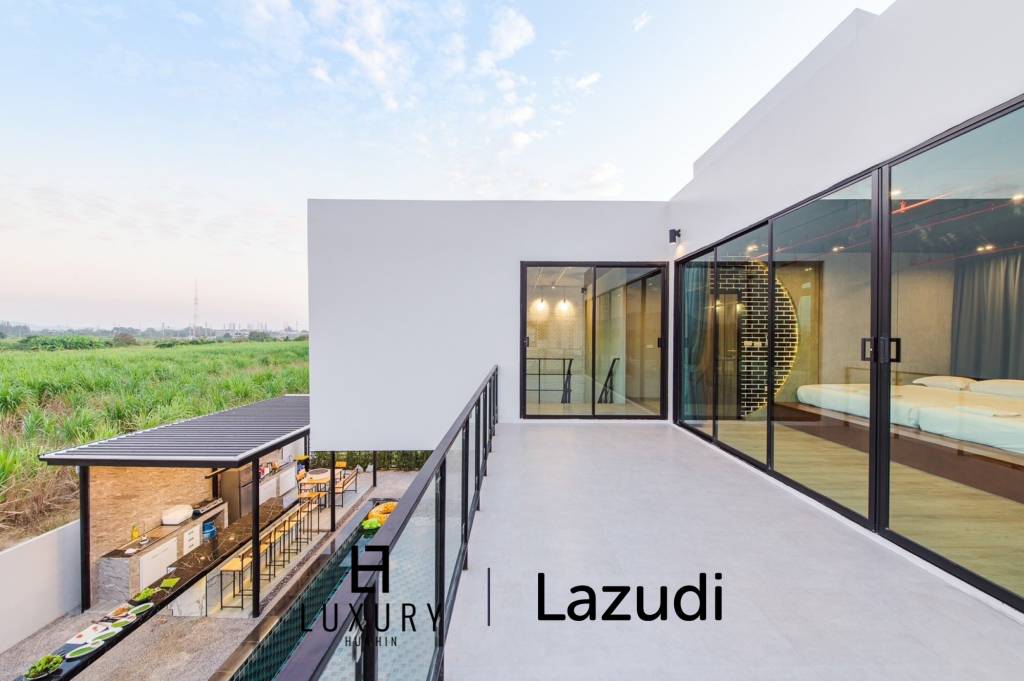 Modern 4 Bedroom Pool Villa with Outdoor BBQ in Leleaf Valley Hua Hin