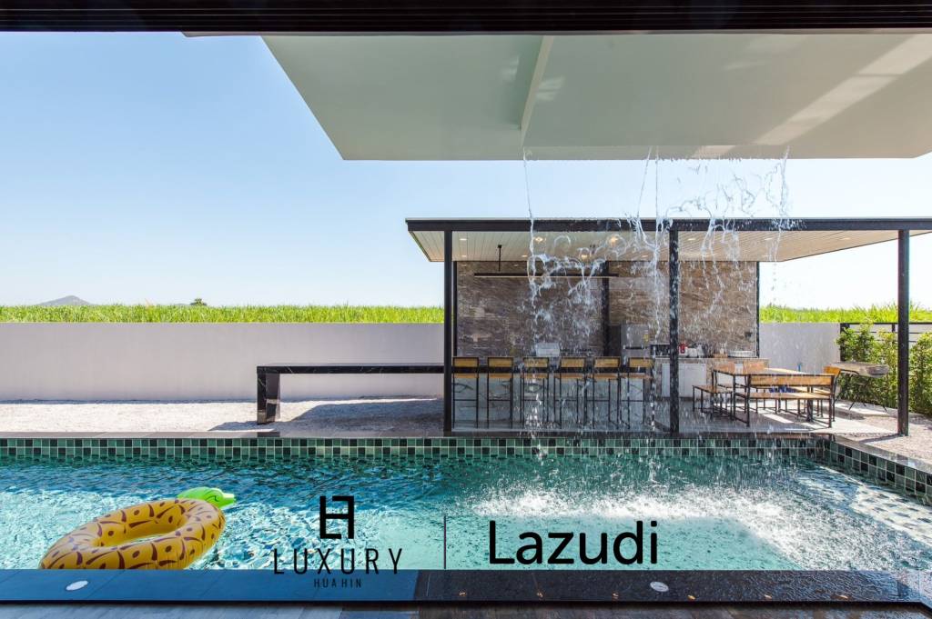 Modern 4 Bedroom Pool Villa with Outdoor BBQ in Leleaf Valley Hua Hin