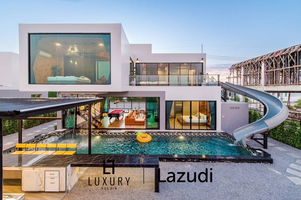 Modern 4 Bedroom Pool Villa with Outdoor BBQ in Leleaf Valley Hua Hin