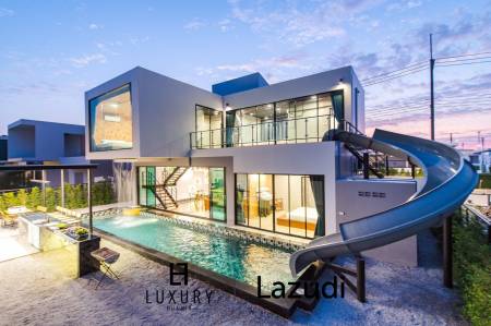Modern 4 Bedroom Pool Villa with Outdoor BBQ in Leleaf Valley Hua Hin
