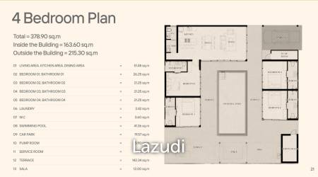 4-Bed Mediterranean Style Villa in Chaweng Noi