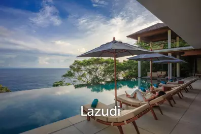 Spacious 6-bedroom luxury pool villa with panoramic views over Kamala Bay