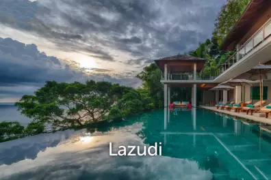 Spacious 6-bedroom luxury pool villa with panoramic views over Kamala Bay