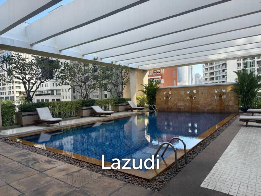 161 sqm High-Floor 2-Bed Condo at Langsuan Ville Lumpini Bangkok