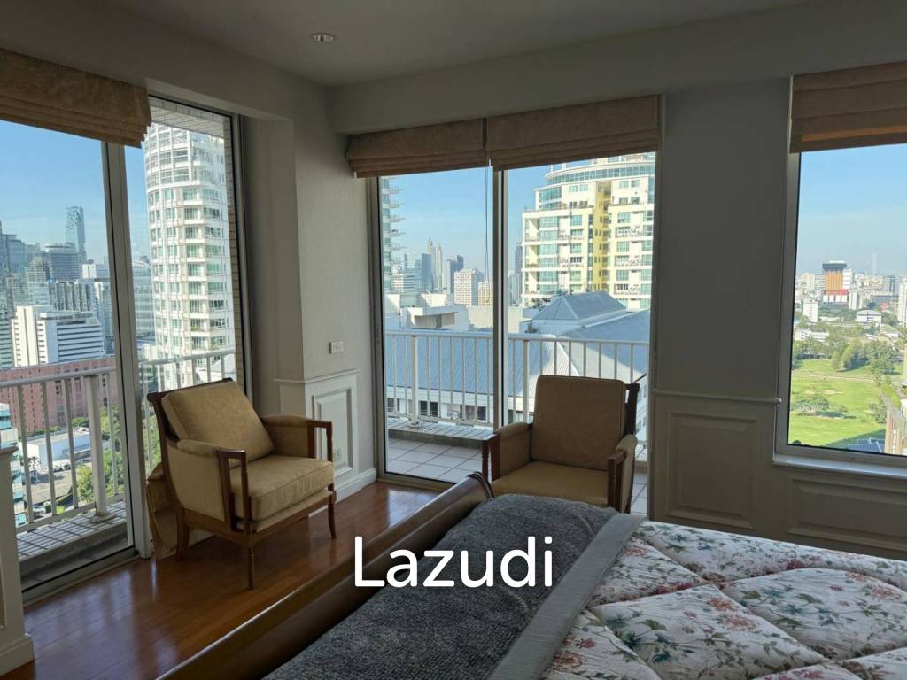 161 sqm High-Floor 2-Bed Condo at Langsuan Ville Lumpini Bangkok