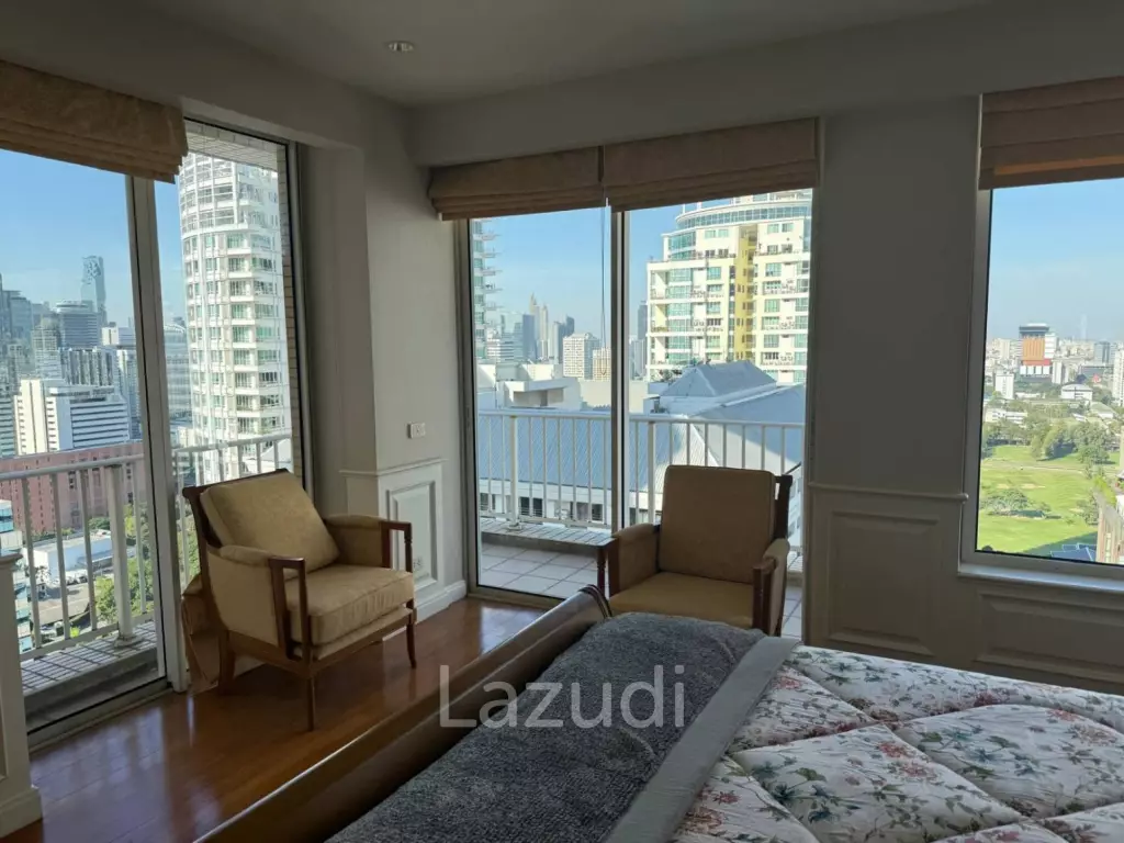 161 sqm High-Floor 2-Bed Condo at Langsuan Ville Lumpini Bangkok