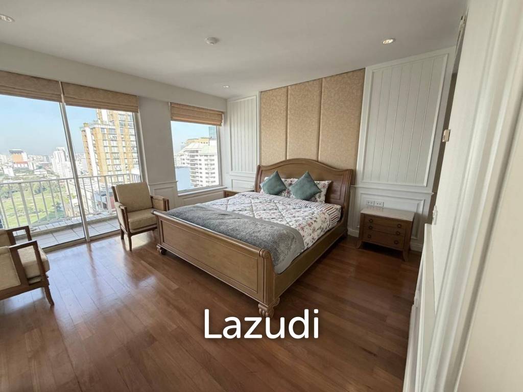 161 sqm High-Floor 2-Bed Condo at Langsuan Ville Lumpini Bangkok