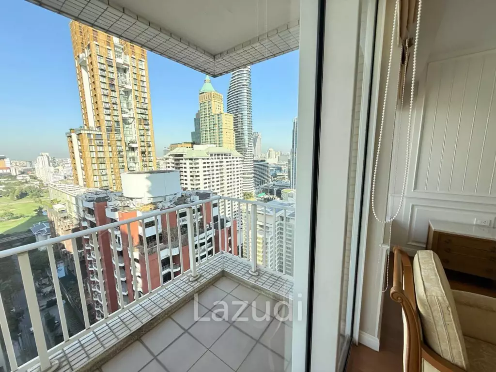 161 sqm High-Floor 2-Bed Condo at Langsuan Ville Lumpini Bangkok