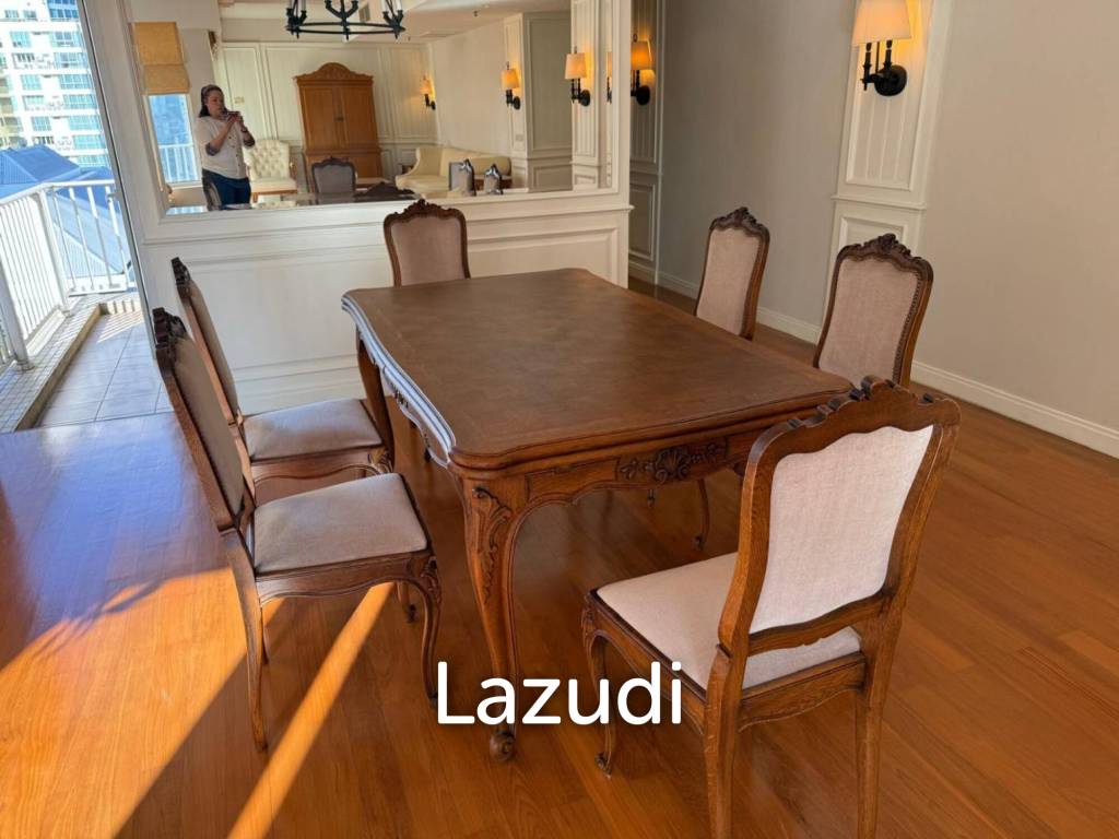 161 sqm High-Floor 2-Bed Condo at Langsuan Ville Lumpini Bangkok