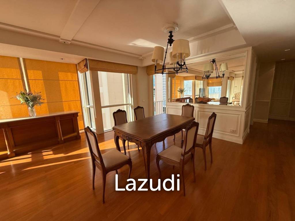161 sqm High-Floor 2-Bed Condo at Langsuan Ville Lumpini Bangkok