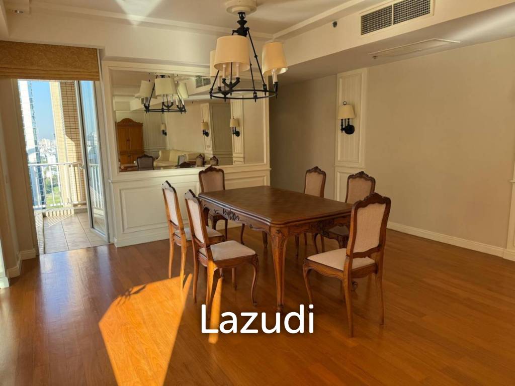 161 sqm High-Floor 2-Bed Condo at Langsuan Ville Lumpini Bangkok