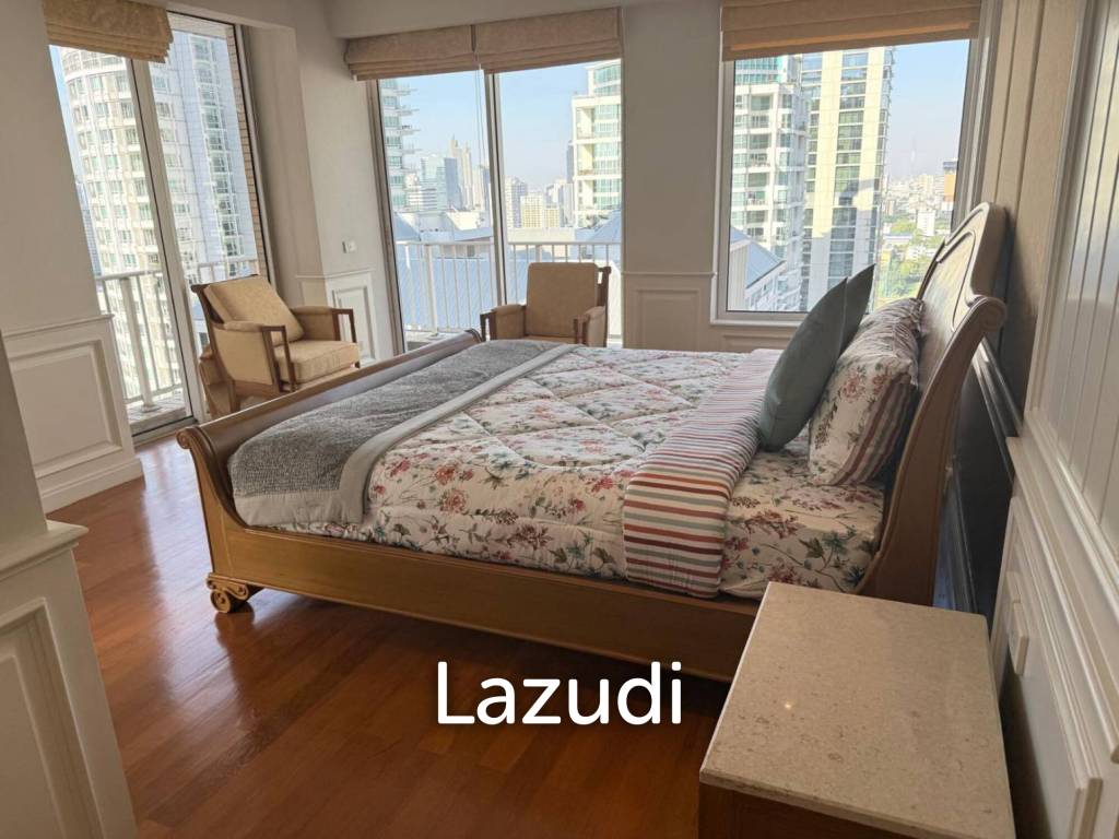 161 sqm High-Floor 2-Bed Condo at Langsuan Ville Lumpini Bangkok