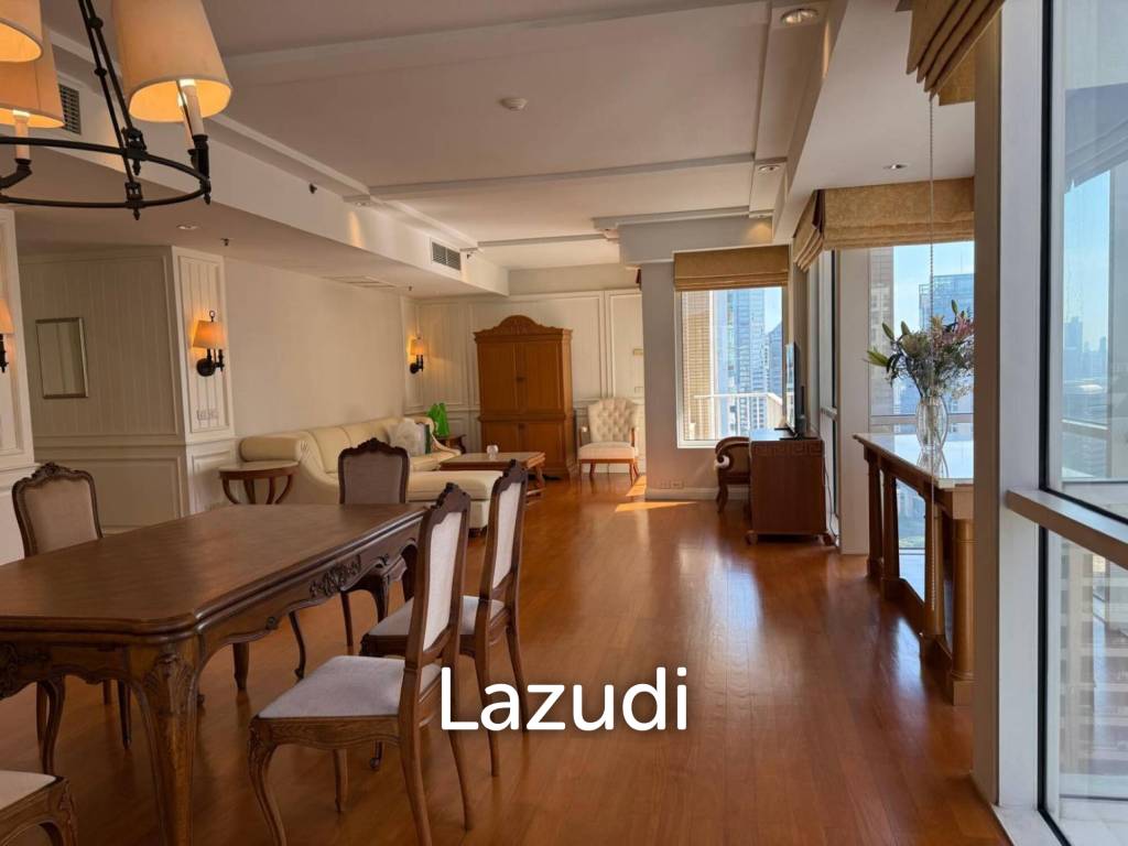 161 sqm High-Floor 2-Bed Condo at Langsuan Ville Lumpini Bangkok