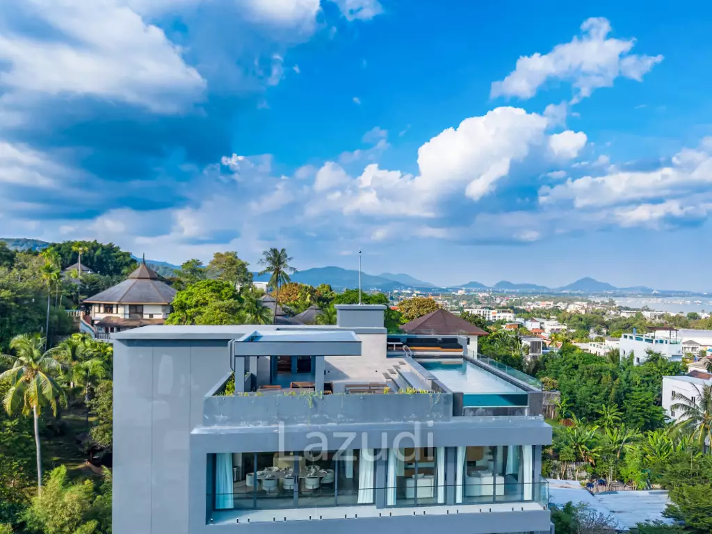 200sqm 2 bedroom Panoramic Sea View Penthouse In Rawai