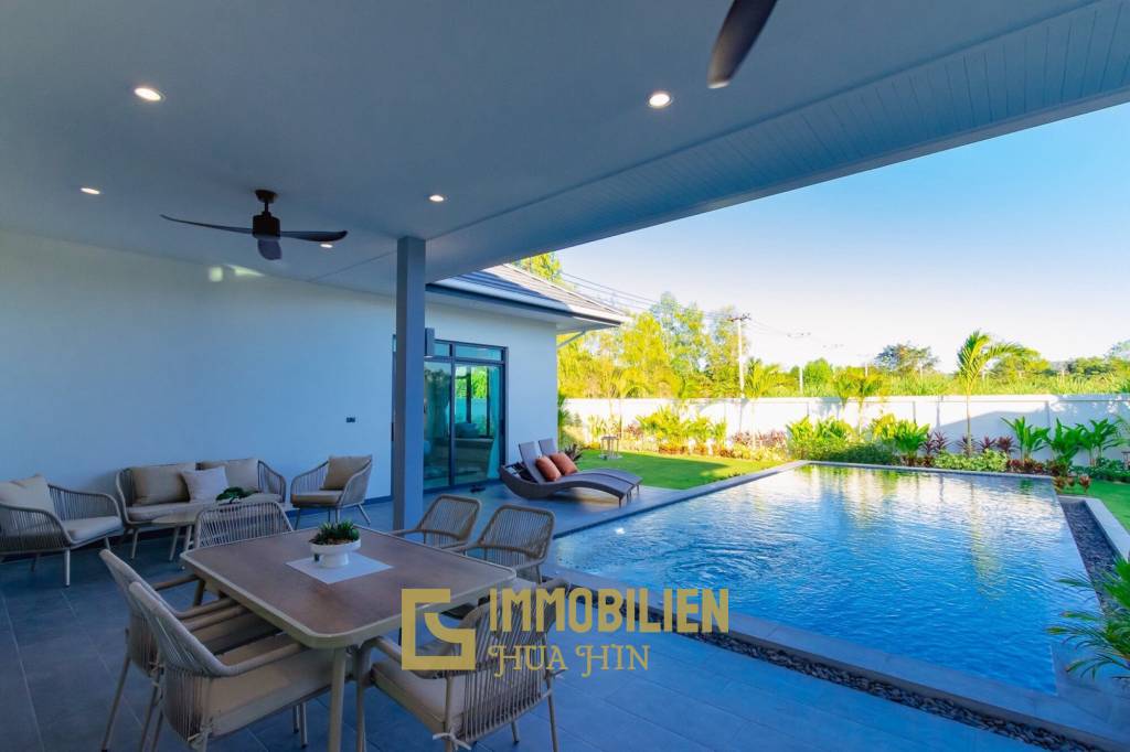 วิลล่าใหม่พร้อมอยู่ 3 ห้องนอนพร้อมสระว่ายน้ำส่วนตัว บนที่ดิน 604 ตร.ม.