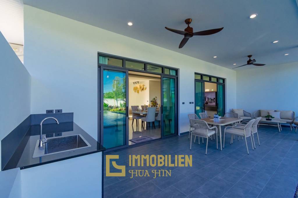 วิลล่าใหม่พร้อมอยู่ 3 ห้องนอนพร้อมสระว่ายน้ำส่วนตัว บนที่ดิน 604 ตร.ม.