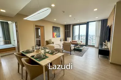 108 sqm high-floor 3-bedroom condo at One 9 Five Asoke Rama 9 Huai Khwang