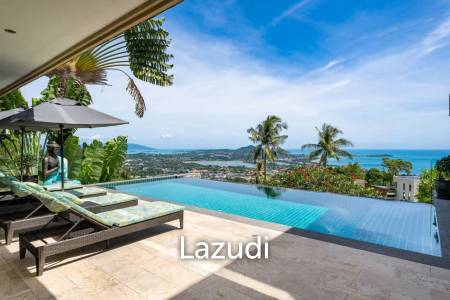 Prime Chaweng Noi 4-Bedroom Villa with Panoramic Sea Views & Strong Investment Potential