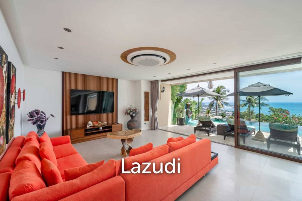 Prime Chaweng Noi 4-Bedroom Villa with Panoramic Sea Views & Strong Investment Potential