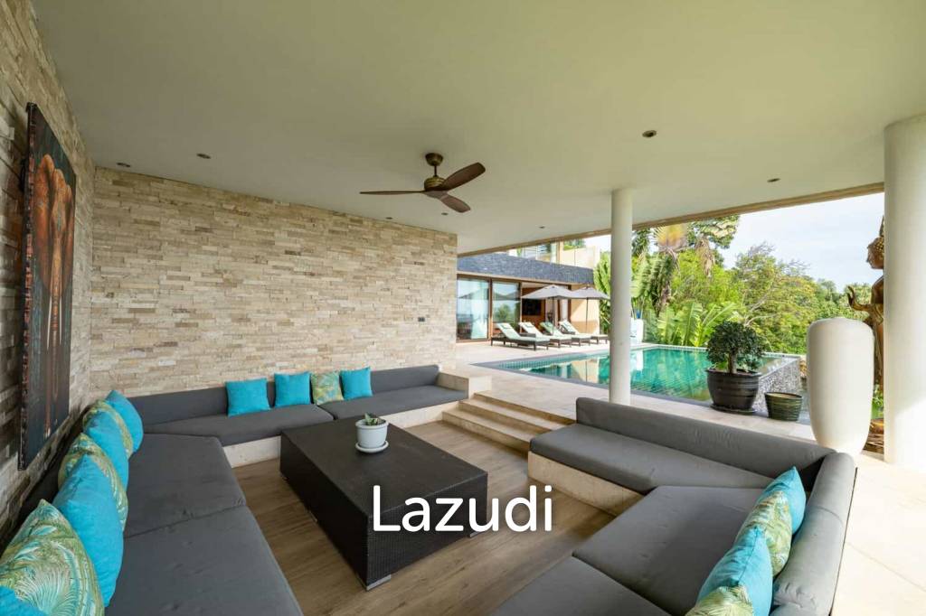 Prime Chaweng Noi 4-Bedroom Villa with Panoramic Sea Views & Strong Investment Potential