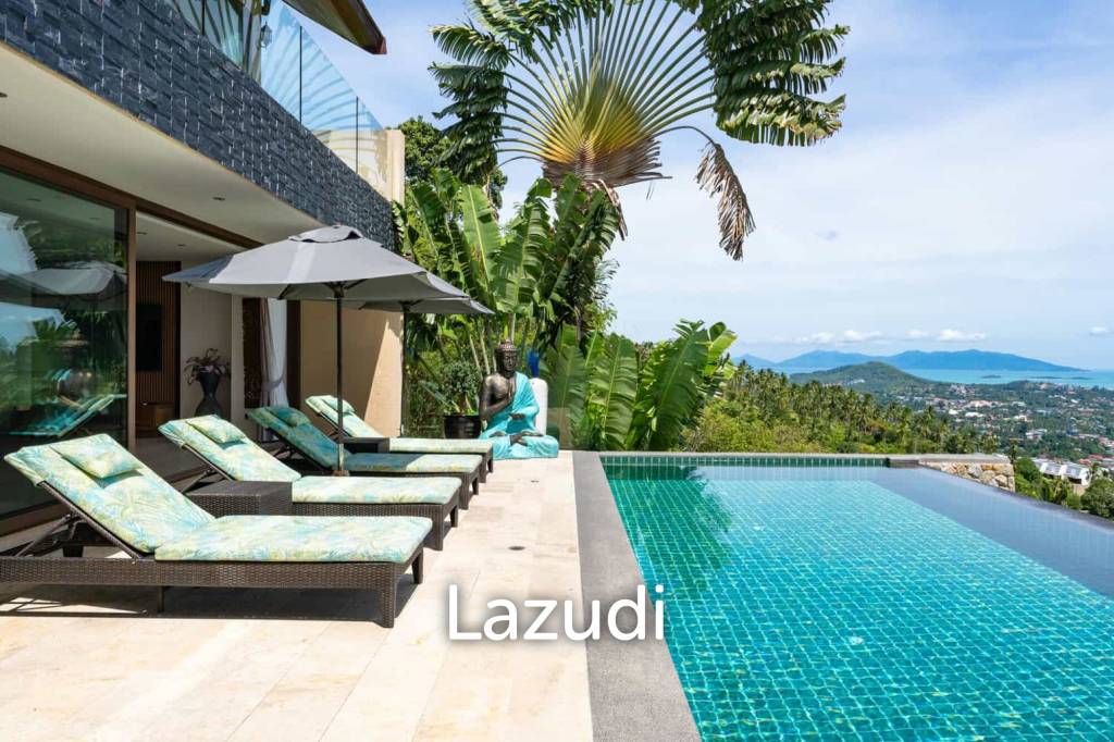 Prime Chaweng Noi 4-Bedroom Villa with Panoramic Sea Views & Strong Investment Potential