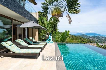 Prime Chaweng Noi 4-Bedroom Villa with Panoramic Sea Views & Strong Investment Potential