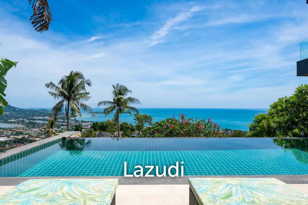 Prime Chaweng Noi 4-Bedroom Villa with Panoramic Sea Views & Strong Investment Potential