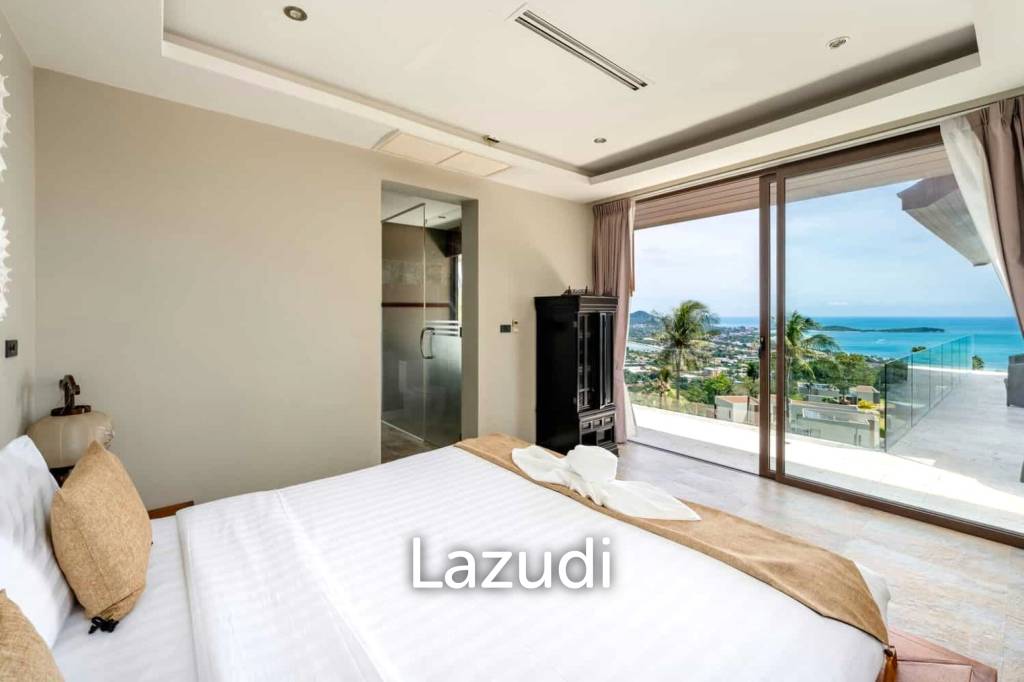 Prime Chaweng Noi 4-Bedroom Villa with Panoramic Sea Views & Strong Investment Potential