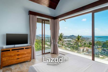 Prime Chaweng Noi 4-Bedroom Villa with Panoramic Sea Views & Strong Investment Potential