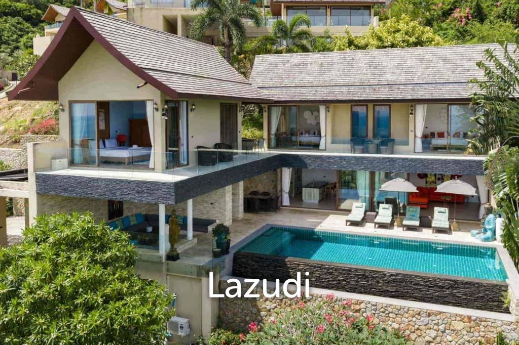 Prime Chaweng Noi 4-Bedroom Villa with Panoramic Sea Views & Strong Investment Potential