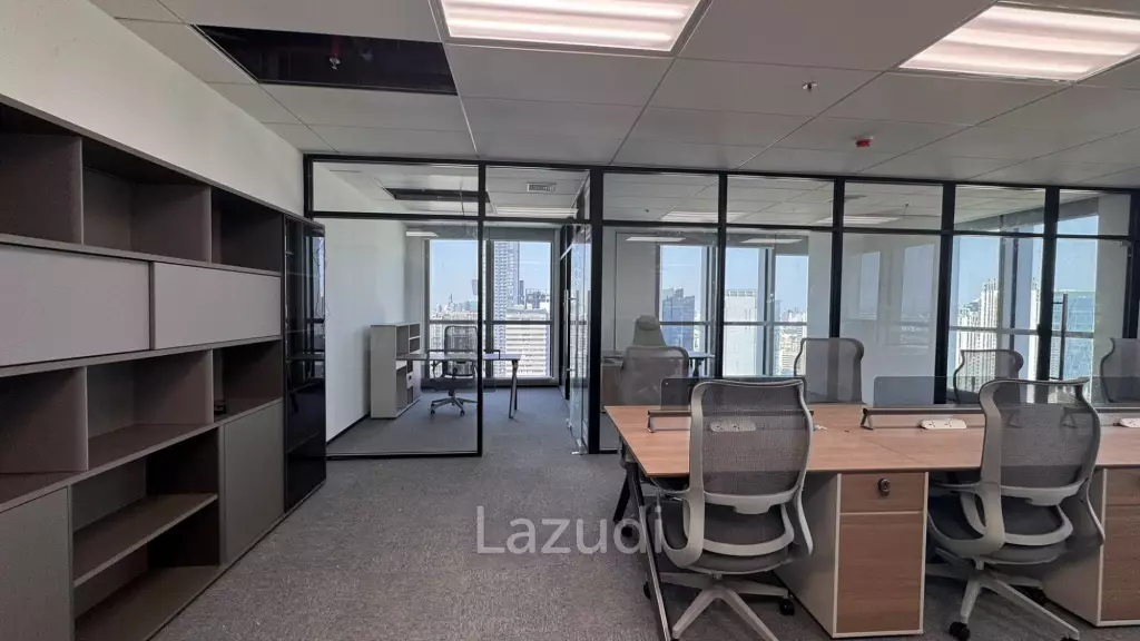111 sqm modern high floor office in Huai Khwang Bangkok
