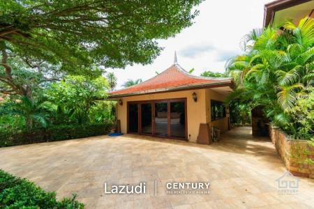 LEELAWADEE: Beautiful 5 Bed Bali Estate with Amazing Floating Sala in Lake