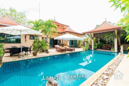 LEELAWADEE: Beautiful 5 Bed Bali Estate with Amazing Floating Sala in Lake