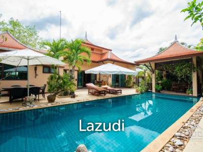 LEELAWADEE: Beautiful 5 Bed Bali Estate with Amazing Floating Sala in Lake