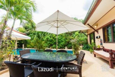 LEELAWADEE: Beautiful 5 Bed Bali Estate with Amazing Floating Sala in Lake