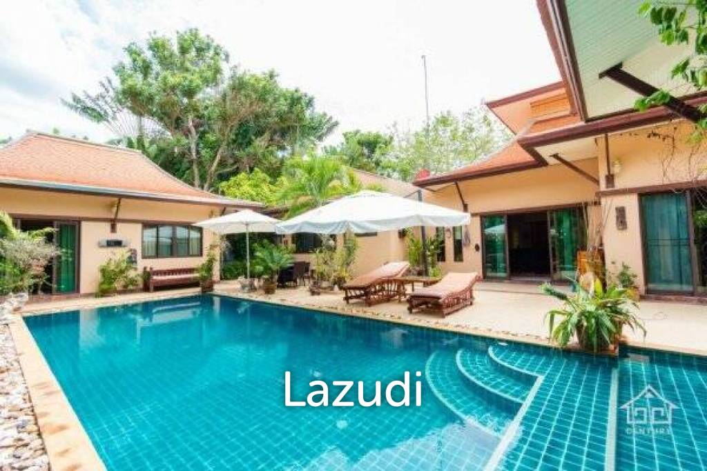 LEELAWADEE: Beautiful 5 Bed Bali Estate with Amazing Floating Sala in Lake