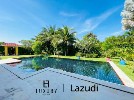 4 Bedroom Villa Large Pool on 2200 Sqm Plot in Baan Ing Phu Hua Hin