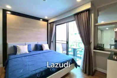คอนโดสตูดิโอ 26 ตร.ม. ชั้น 4 ทำเลหนองปรือ พัทยา วิวสระและสวนรีสอร์ต
