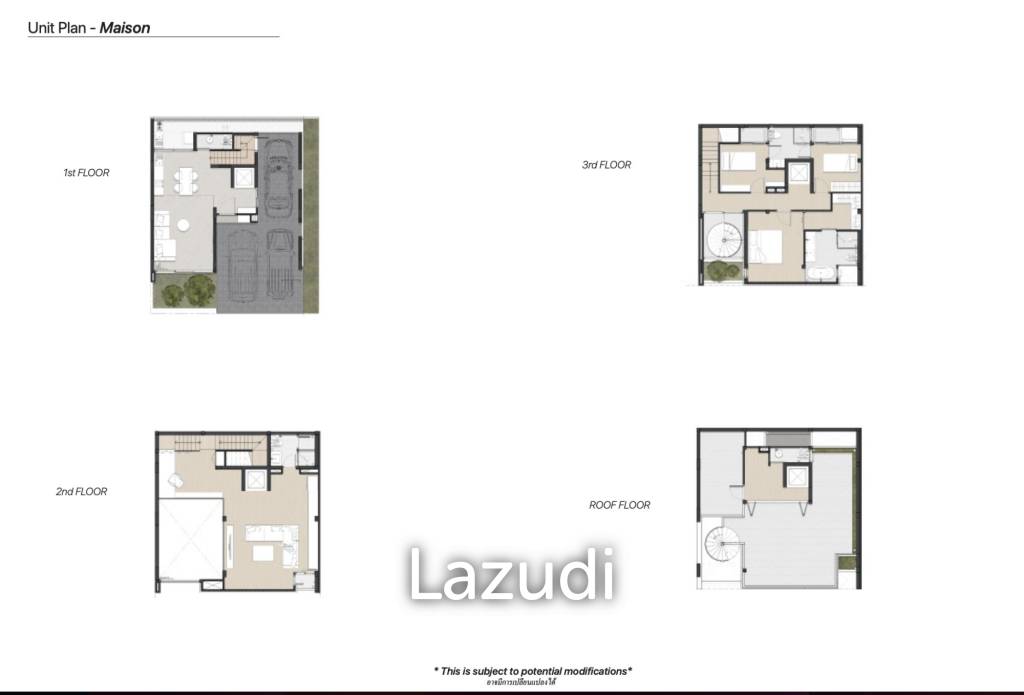 3 Bed 4 Bath Townhouse For Sale in CANVAS Rama 9