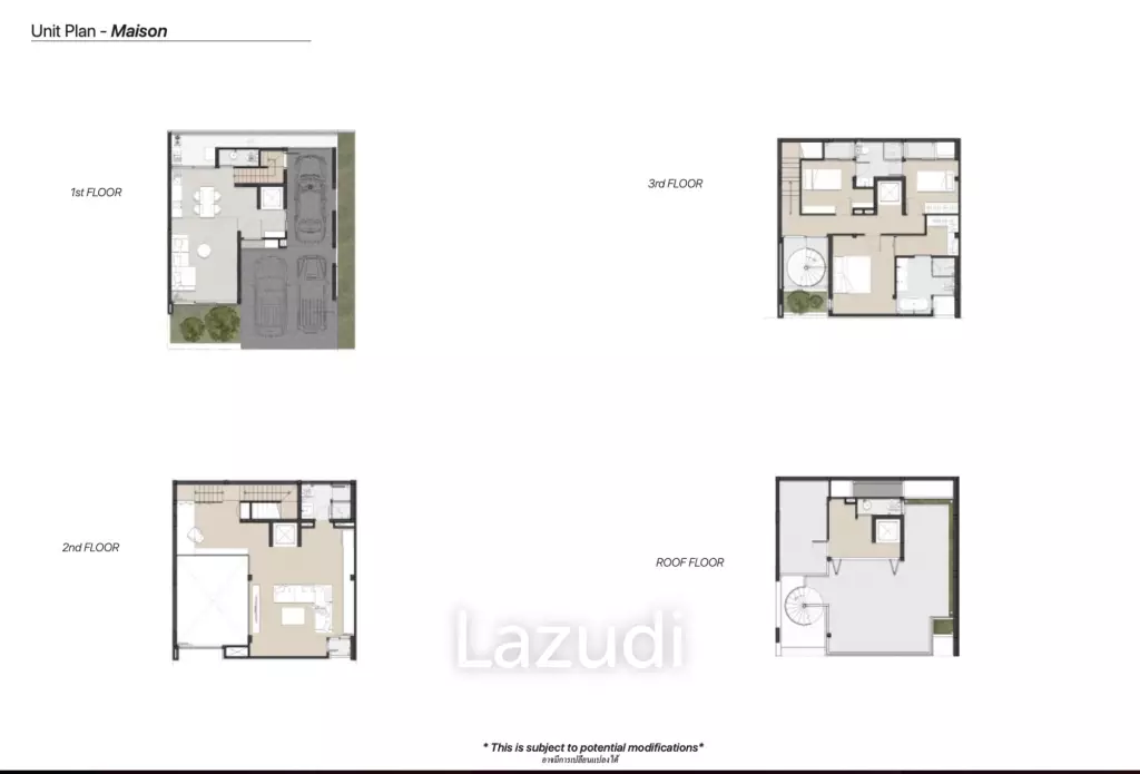 3 Bed 4 Bath Townhouse For Sale in CANVAS Rama 9